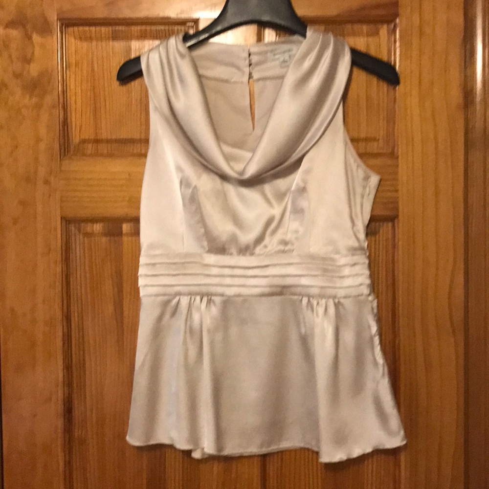 Cream banana republic blouse